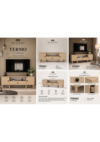 Termo Tv Ünitesi Ahşap