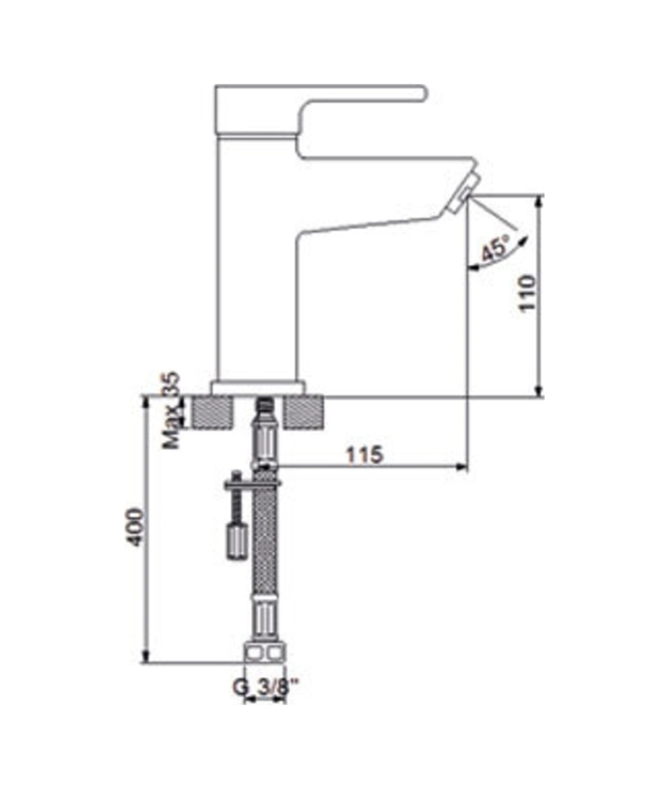 Nevarc Newarc Premium Lavabo Bataryası 832521 Krom