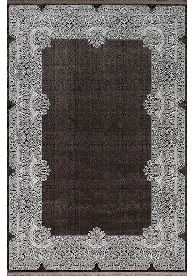 Royal Halı Nil Nb08a Yumuşak Dokulu Üst Kalite Viskon İplik 120 Tarak İpek Halı Siyah