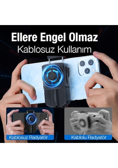 Memo Dl-a5 Cep Telefonu Soğutma Fanı Oyuncu Radyatör Soğutucu