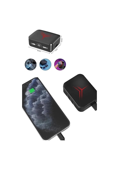 Tws - 342 - Powerbank Kutulu Dijital Göstergeli Bluetooth Kulaklık Kablosuz - Kmrsfres - Kulakiçi Kulaklık