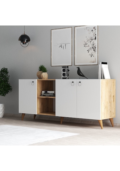 Tanmob Buse Konsol Çam - Beyaz - Ksl0303
