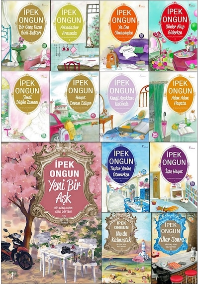 Bir Genç Kızın Gizli Defteri (1-13) 13 Kitap Set - İpek Ongun