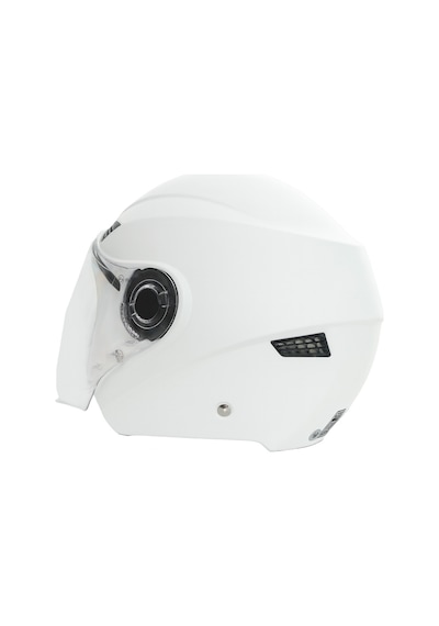 Gp Gx Mks005-Pw Şeffaf Vizörlü Motosiklet Yarım Kask Beyaz