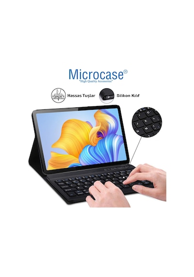 Huawei Uyumlu MatePad Pro 12.6 (2021) için BT Klavye ve Mouse+Kılıf-BKK6