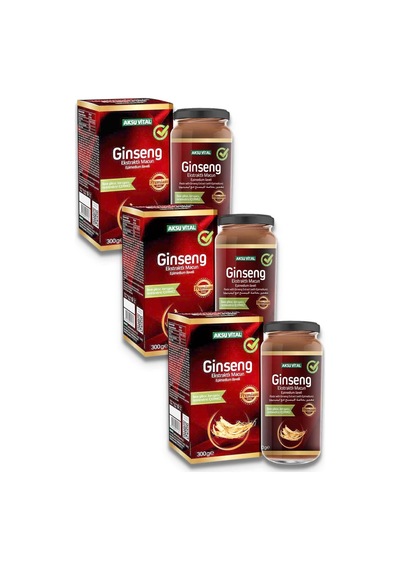 Aksu Vital Ginseng Ekstraktlı Bitkisel Karışım 300 G 3 Adet