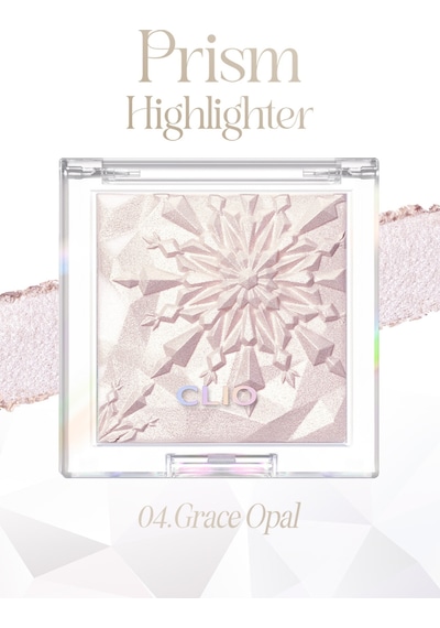 Mikro İnci Tanecikleriyle Yoğun Işıltı Sağlayan Highlighter Clıo Prism Highlighter 04 Grace Opal 04 Grace Opal