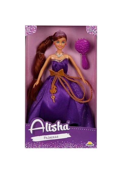 0835 Sun-rst-sıs-mnk Alisha Prenses Uzun Saçlı Aksesuarlı Bebek Set 29 Cm 3renk -sunman - Ltgl-898131 1 Adet