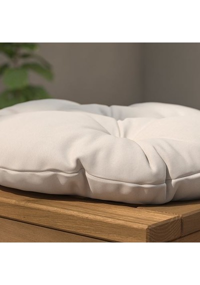 Ikea Kuddarna Dış Mekan Sandalye Minderi, Açık Gri-bej, 35 Cm
