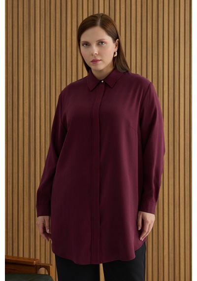 Aker Bordo Tunik Bordo Bordo