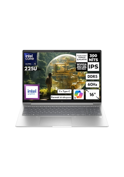 HP EliteBook 6 AD4B9ETHMF7 Ultra 5-225U 32 GB 2 TB SSD 16" W11P Dizüstü Bilgisayar
