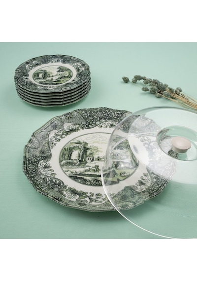 Fecra Vintage Emerald 8 Parça Sunum Seti Yeşil