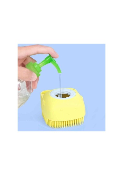 Şampuan Hazneli Silikon Peeling Duş Fırçası Masaj