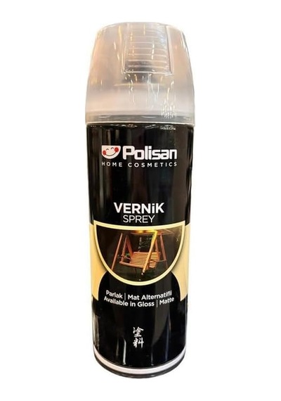 Akrilik Sprey Boya Parlak Vernik 400 Ml Tek Renk