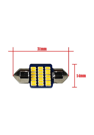 Sarı Renk Led Sofit Ampul 31Mm - 21 Smd Led Li