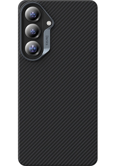 Galaxy Uyumlu S26 Plus Uyumlu Kılıf Benks M-safe Özellikli Magnetik Armorair 600d Kevlar Fiber Kapak Siyah Siyah