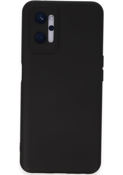 Realme 9i 4g Kılıf İçi Kadife Kaplı Nano Silikon Kapak - Siyah Siyah
