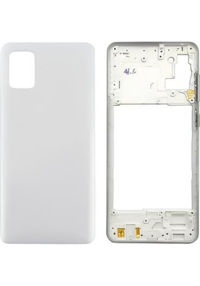 Samsung Galaxy Uyumlu A31 - Sm-a315f Full Kasa Arka Kapak Takım Beyaz