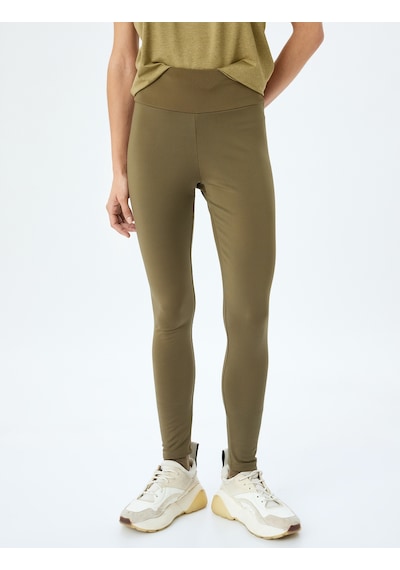 Koton Spor Tayt Basic Yüksek Bel Şardonlu Yumuşak Tuşe Skinny Fit İnterlok Haki 5wak40225nk Haki Koton Spor Tayt Basic Yüksek Bel Şardonlu Yumuşak Tuşe Skinny Fit İnterlok Haki 5wak40225nk Haki