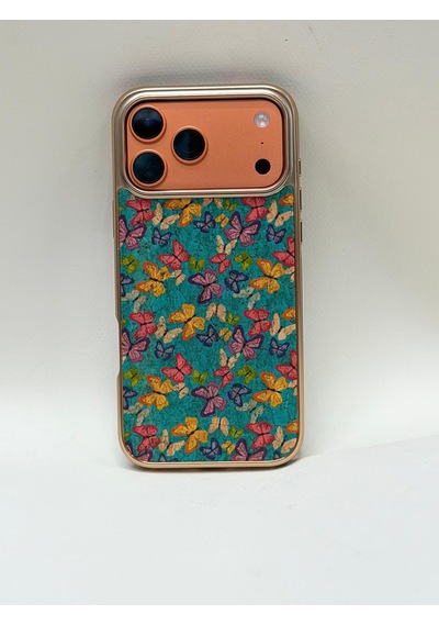 Apple iPhone Uyumlu 17 Pro Max Tuval Kılıf - Egzotik Lotus Desenli Sanatsal Koruyucu 05