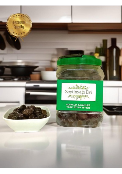 Sele Sofralık Siyah Zeytin 900 Gram Doğal Fermente 900 Gram
