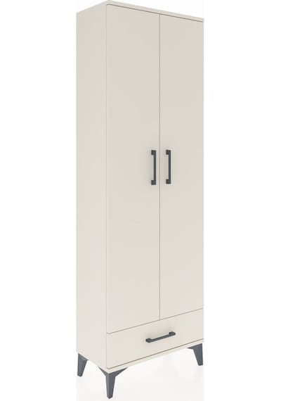 Arges Dolap 2 Raflı Tek Çekmeceli Tek Askılı 60x30x182 Aytaşı... Aytaşı