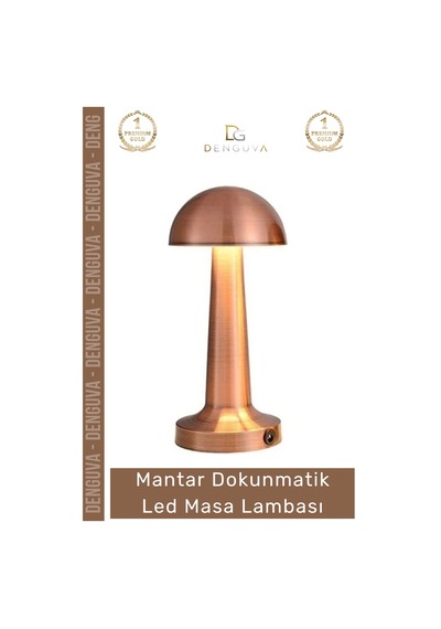 Lamba Mantar Şarjlı Dimlenebilir Modern Tasarım Ofis Gece Okuma Dokunmatik Led Masa Lambası Çok Renkli