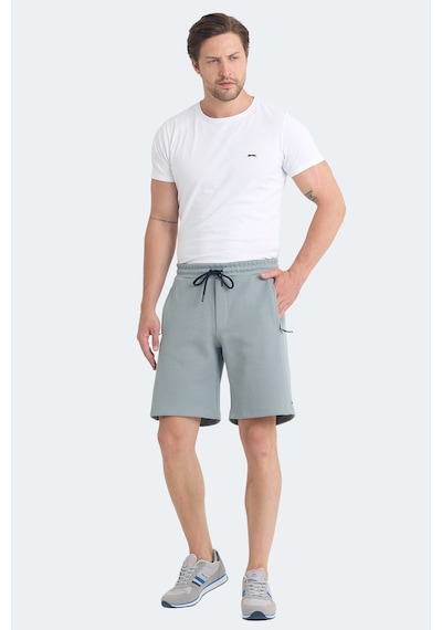 Slazenger Vılte 2 Li Set Erkek Şort Koyu Gri - Su Yeşili