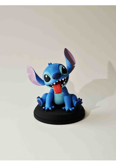 Stitch Mavi Uzaylı Figürü 13 Cm - Dekoratif Biblo Ve 3d Maket Obje 13cm