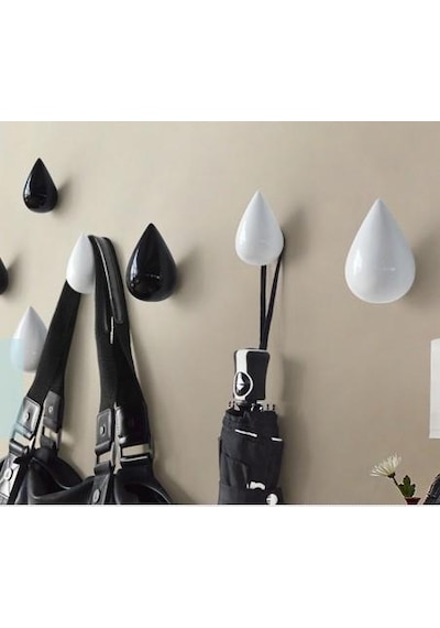 Sumedecor&Design Damla Şekilli Tek Duvar Askılık Modern Dekor Askı Duvar Süsü