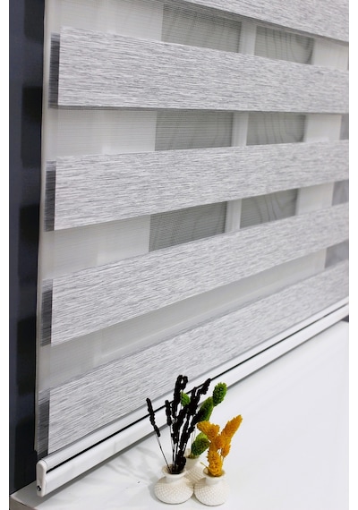 Açık Gri Bambu Zebra Perde Güneşlik Açık Gri Bambu Zebra Perde Güneşlik