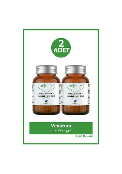 Venatura Ultra Omega 3 60 Kapsül 2 Adet