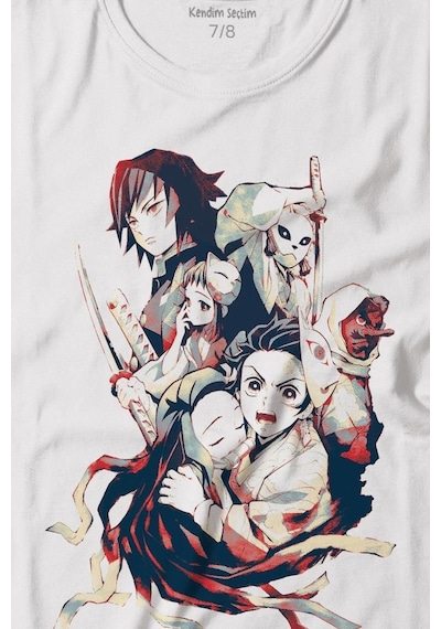 Demon Slayer Anime Dizi Japanese Japonca Kimetsu No Yaibe Baskılı Tişört Çocuk T-shirt 001 Demon Slayer Anime Dizi Japanese Japonca Kimetsu No Yaibe Baskılı Tişört Çocuk T-shirt 001