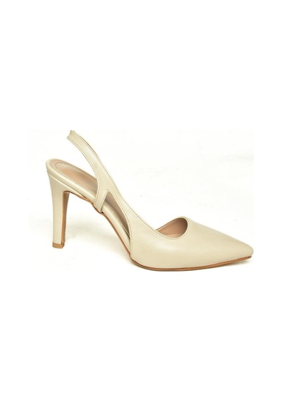 Fox Shoes U404589409 Bej İnce Topuklu Kadın Ayakkabı Bej
