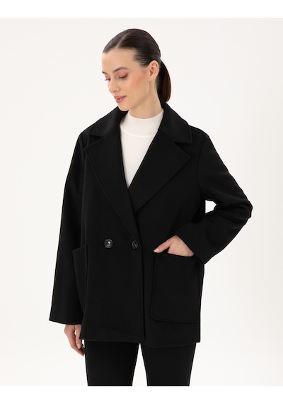 Pierre Cardin Kadın Siyah Kaban 50296074-vr046 Siyah