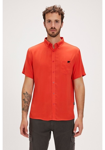 Bad Bear Frank Tarçın Erkek Basic Kısa Kollu Gömlek-tarçın Tarçın