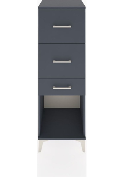 Hyperion Dolap 3 Çekmeceli 44x44x134 Antrasit-antrasit Antrasit