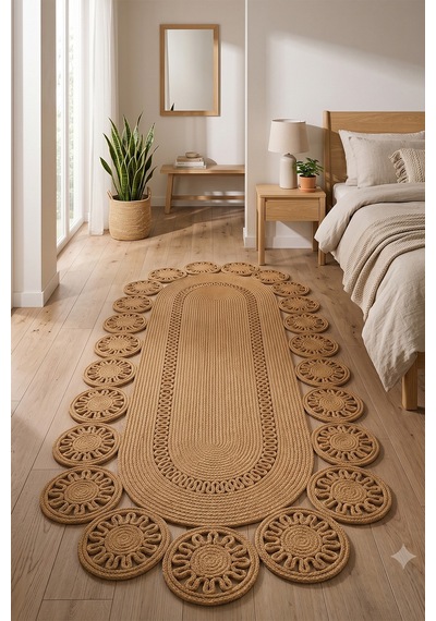 Jüt Hasır Oval Kilim Dekoratif Örgü Model Halı Salon Oturma Odası Mutfak Koridor Yatak Odası Banyo Balkon Yolluk Bohem Ev Dekoru 244hasırbambu Jüt Hasır Oval Kilim Dekoratif Örgü Model Halı Salon Oturma Odası Mutfak Koridor Yatak Odası Banyo Balkon Yolluk Bohem Ev Dekoru 244hasırbambu