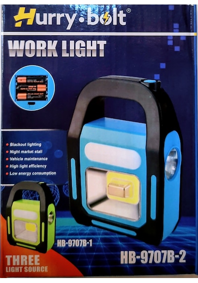 Xtechnx Powermaster Hb-9707a-2 3 Kademeli Usb Çıkışlı Şarjlı Solar Lamba Işıldak Mavi