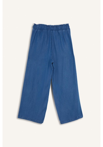 Defacto Pull On Culotte Yüksek Esnek Belli Tensel Yıkamalı İnce Jean Pantolon D8241ax25smnm28 Mavi