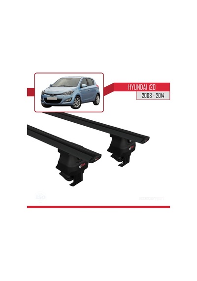 Hyundai İ20 I 2008-2014 Arası İle Uyumlu Ace-4 Ara Atkı Tavan Barı Siyah