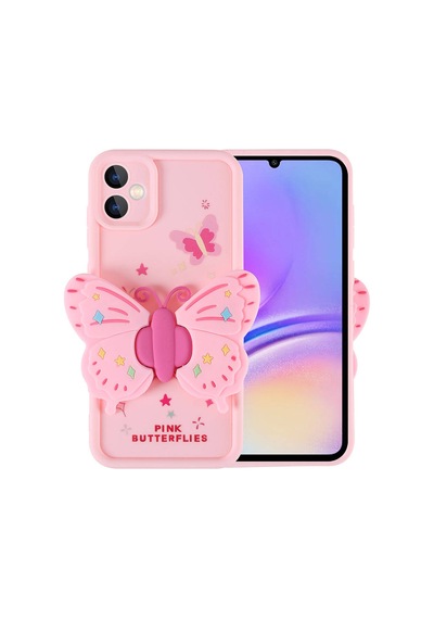 Zore Galaxy Uyumlu A05 Kılıf Kamera Korumalı Figür Tasarımlı Kapya Kapak-pembe Açık Pembe Açık