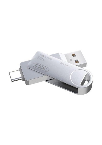 Dk03 Type-c Otg Usb Bellek, Yüksek Hızlı Okuma/yazma, Usb 3.0 Ve Type-c, Metal Alaşım, Döner Ta Standart