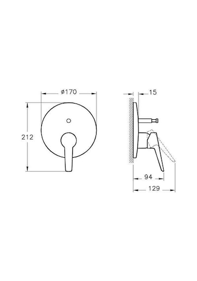 Artema Solid S A42446 Sıva Üstü Ankastre Banyo Bataryası Krom