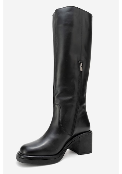 Luvishoes Luvi Shoes Fros Siyah Cilt Hakiki Deri Kadın Kalın Topuklu Çizme Siyah Luvishoes Luvi Shoes Fros Siyah Cilt Hakiki Deri Kadın Kalın Topuklu Çizme Siyah