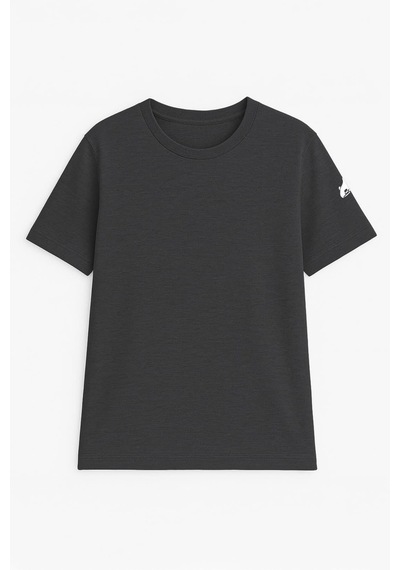 Erkek Bisiklet Yaka Basic Düz Kısa Kollu Gri T-shirt Çok Renkli