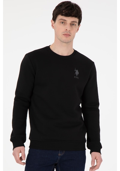 U.s. Polo Assn. Erkek Siyah Sweatshirt 50292596-vr046 Siyah