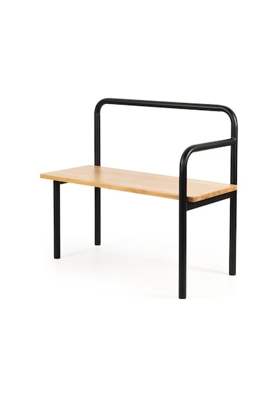 U Bench Meşe Siyah