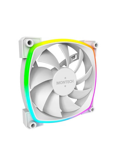 Ax 120 Argb Fan 1600pwm, High-end Durability, Silent Performance, And Stunning Argb Design 120mm, White Çok Renkli