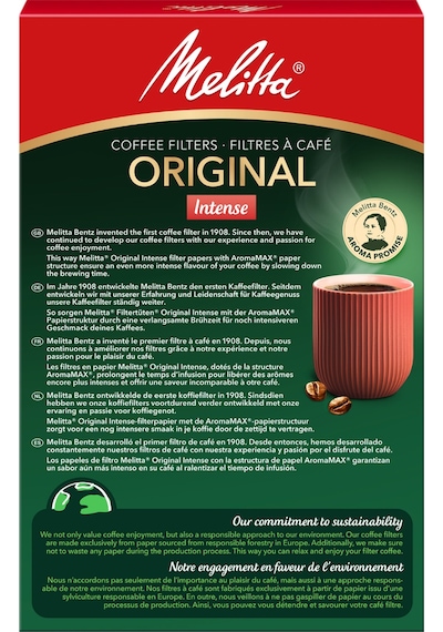 Melitta 1x4 Original Intense Kahve Filtre Kağıdı - 80 Adet